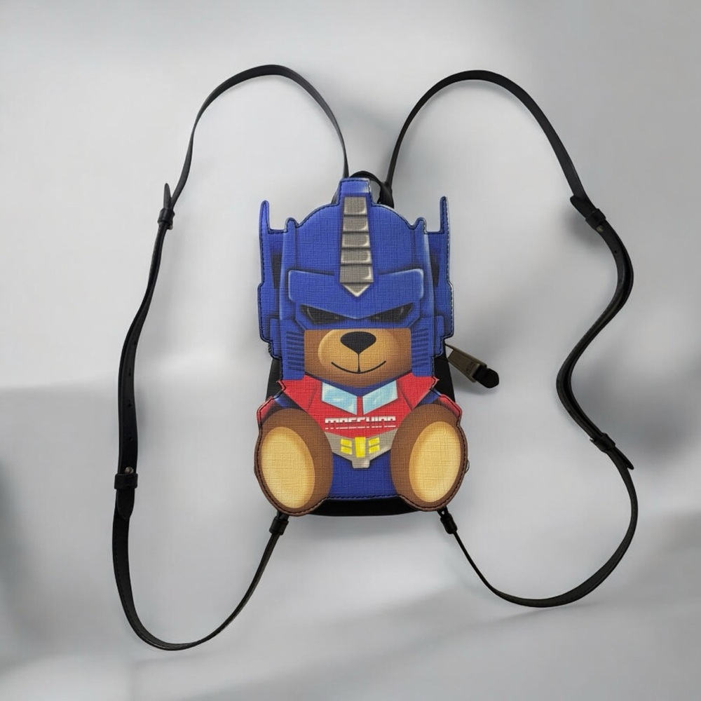 ✨🐻 Moschino Jeremy Scott Transformers Bear Mini Backpack – Rare & Collectible 🤖🎒